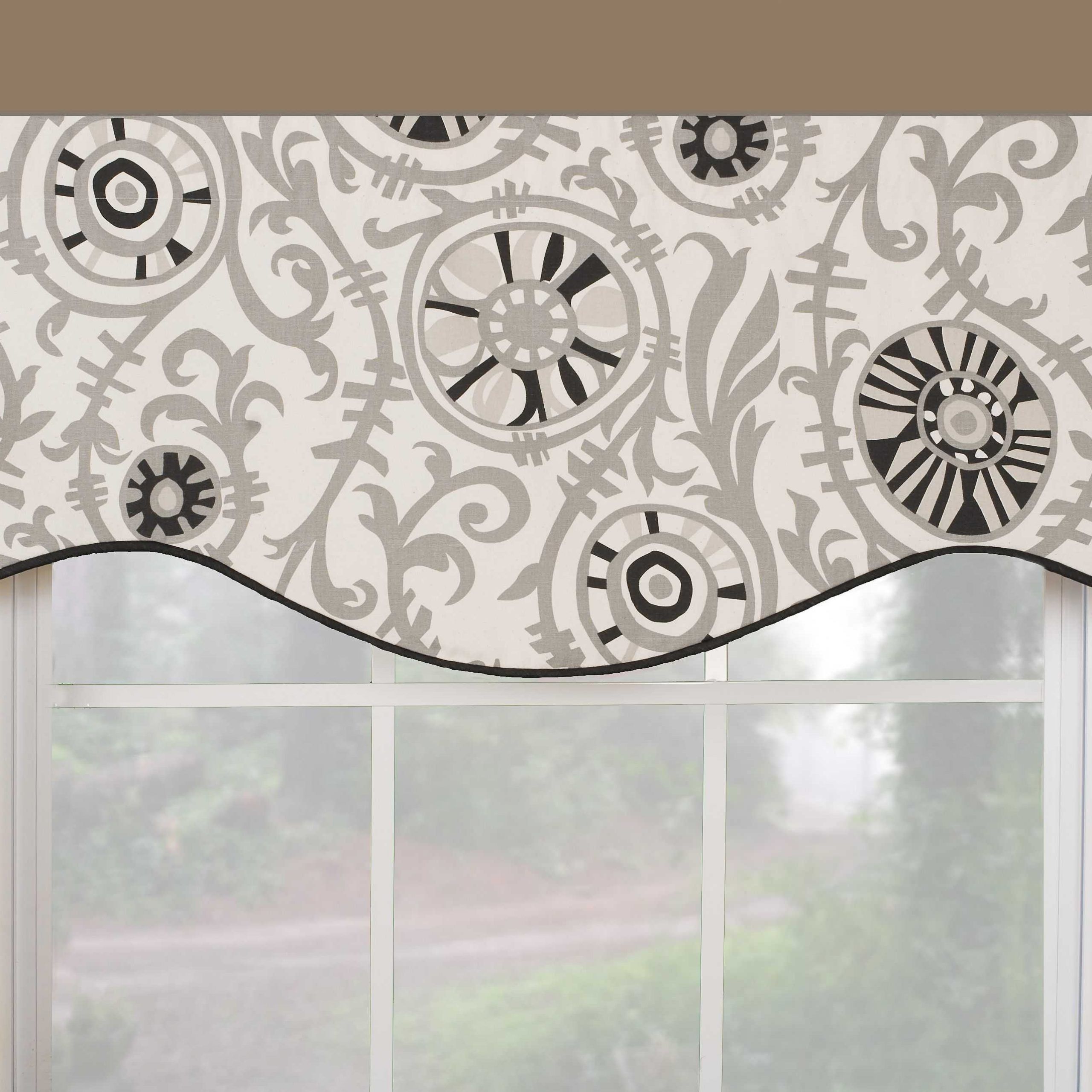 Fascinating Window Valance White Knit Lace Bird Motif Pertaining To White Knit Lace Bird Motif Window Curtain Tiers (View 9 of 20)