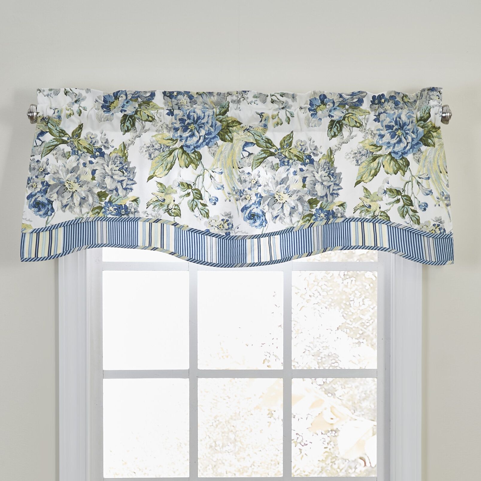Floral Engagement Curtain Valance Throughout Floral Pattern Window Valances (View 11 of 20)