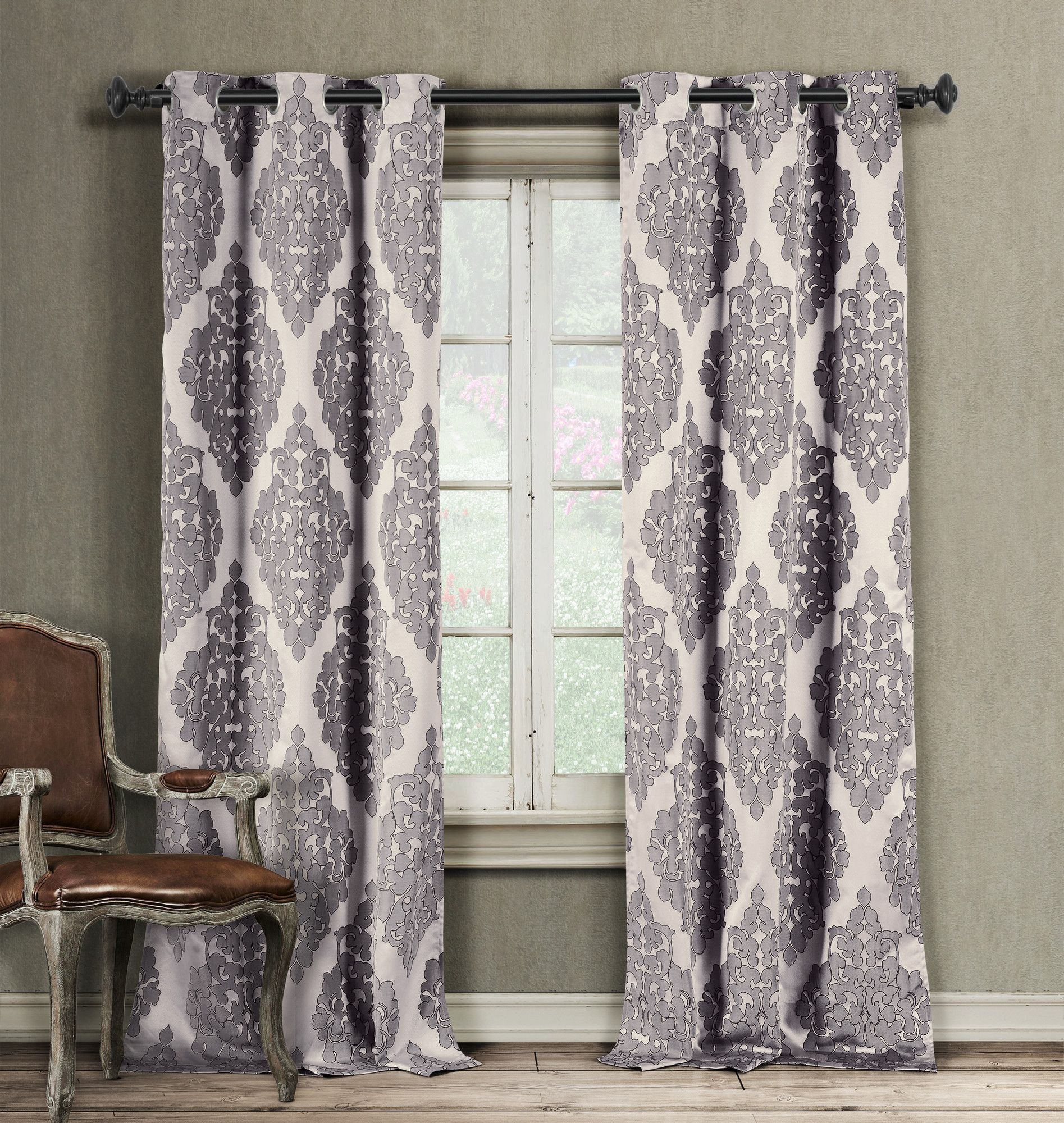 Found It At Wayfair – Catilie Curtain Panel | Bedroom Intended For Pastel Damask Printed Room Darkening Kitchen Tiers (View 13 of 20)