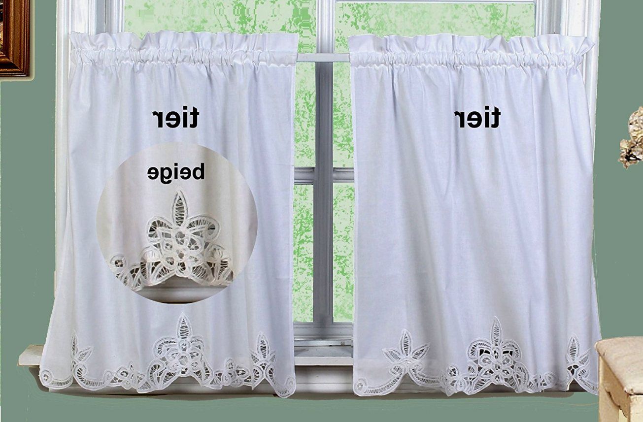 Küche Vorhang Designs Bay Fenster Gardinen Rot Gardinen With Regard To Dove Gray Curtain Tier Pairs (Photo 15 of 20)