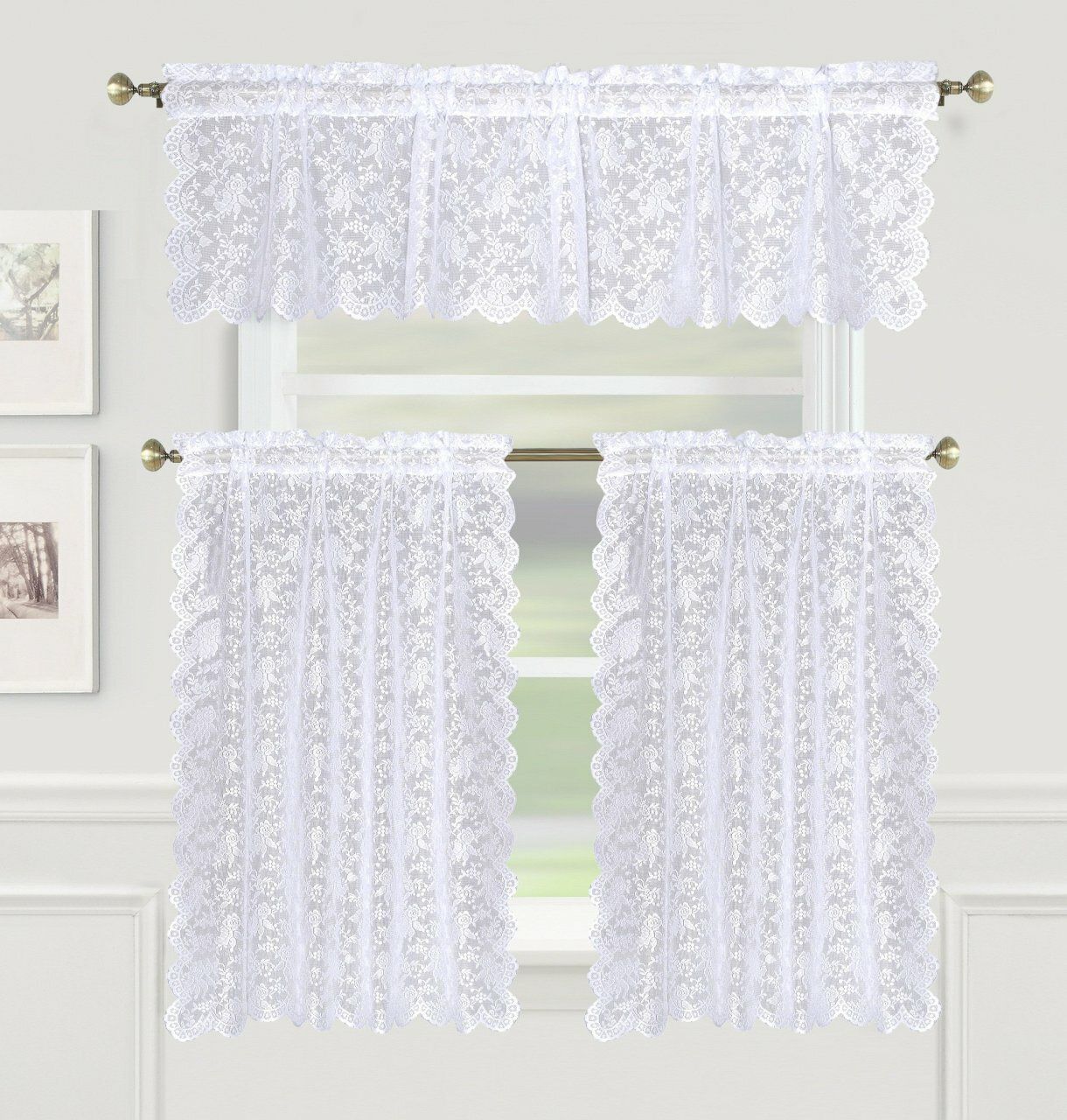 Lace Tier Curtains – V9oj Intended For Elegant White Priscilla Lace Kitchen Curtain Pieces (View 14 of 20)