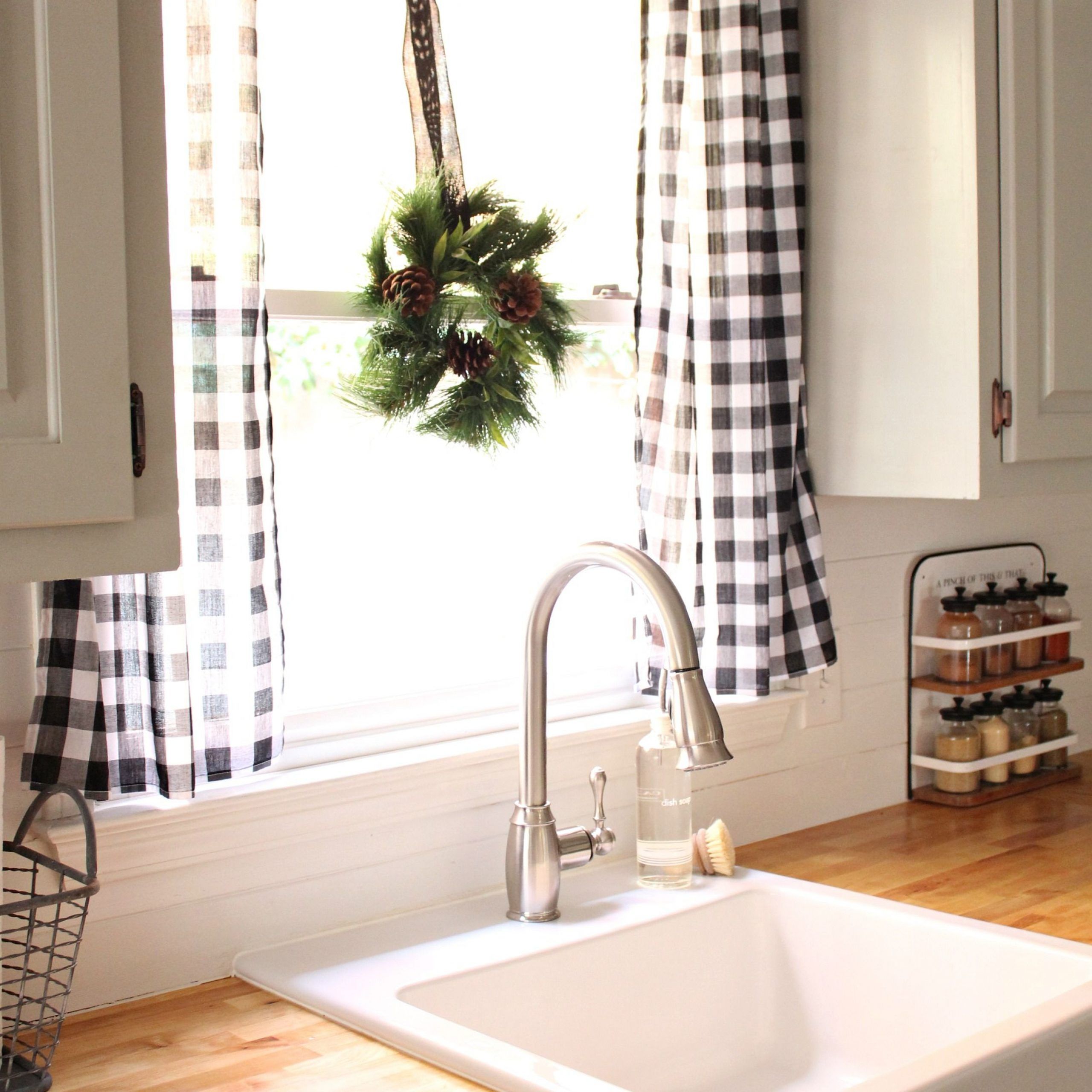 Love The Black And White Buffalo Check Curtains (View 15 of 20)