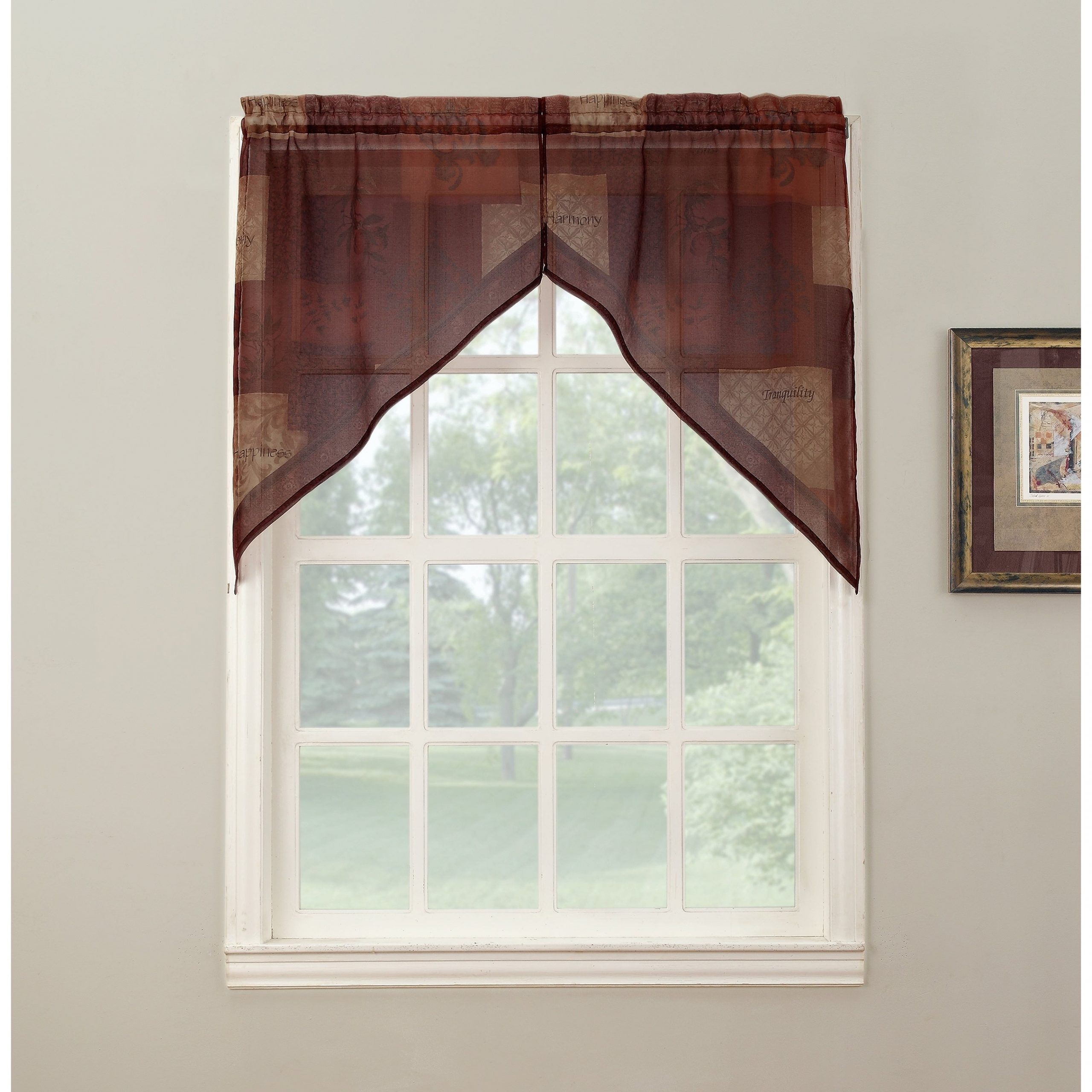 No. 918 Eden Window Valence Swag Pair Within Tranquility Curtain Tier Pairs (Photo 2 of 20)