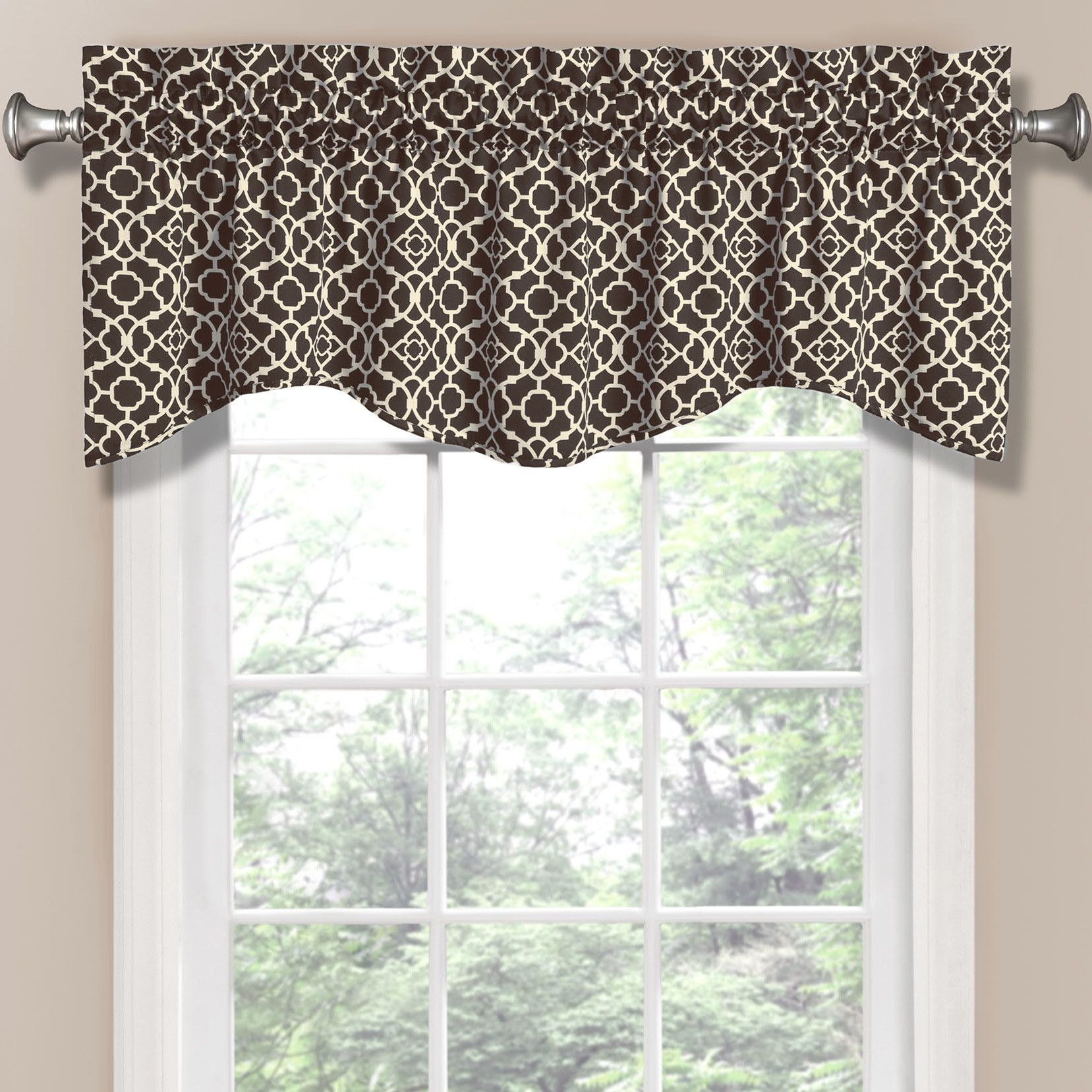 Orla Trellis Rod Pocket Curtain Valance | Products | Waverly For Trellis Pattern Window Valances (View 5 of 20)