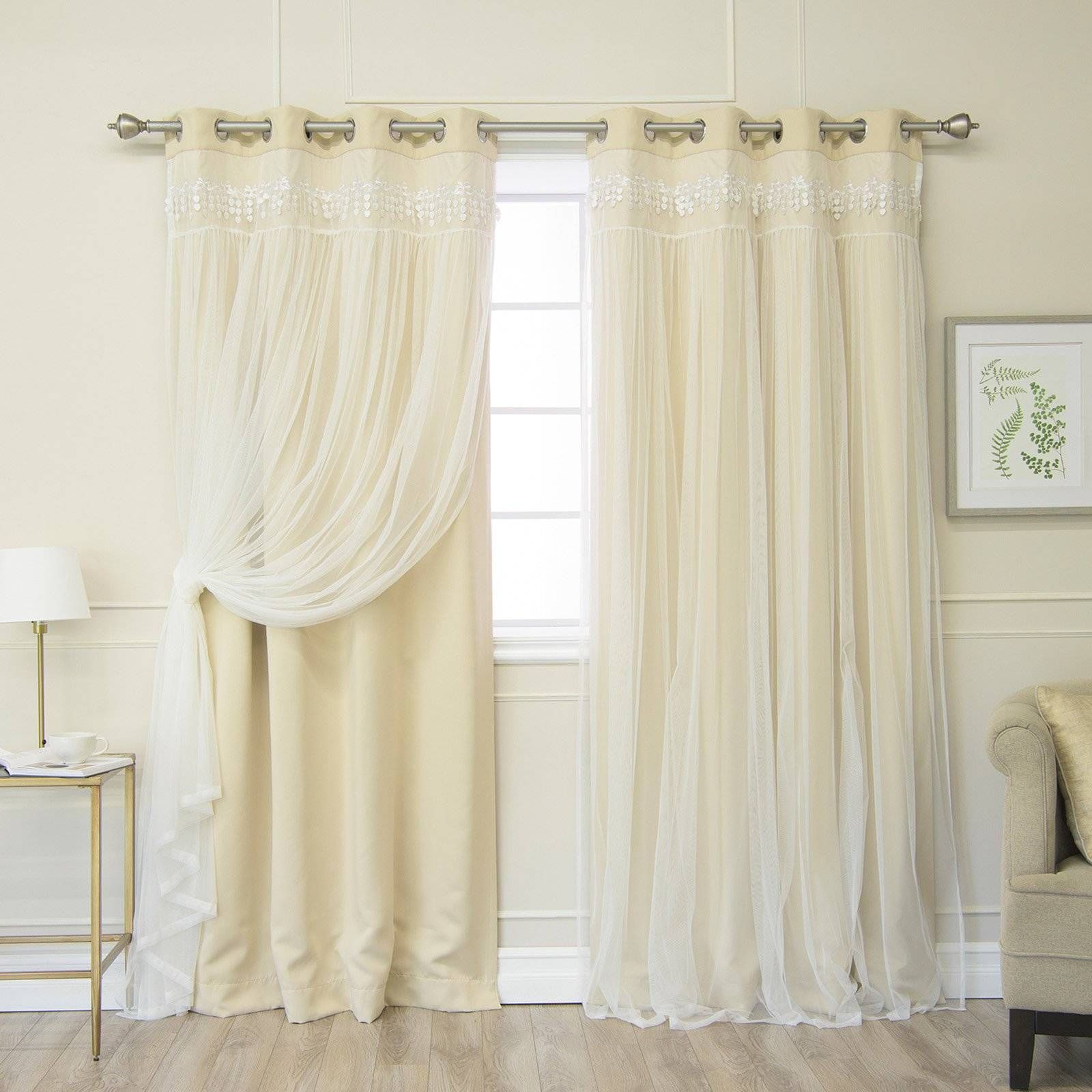 Pretty Country Lace Curtains Swags For Living Room Catalog Throughout Country Style Curtain Parts With White Daisy Lace Accent (Photo 13 of 20)