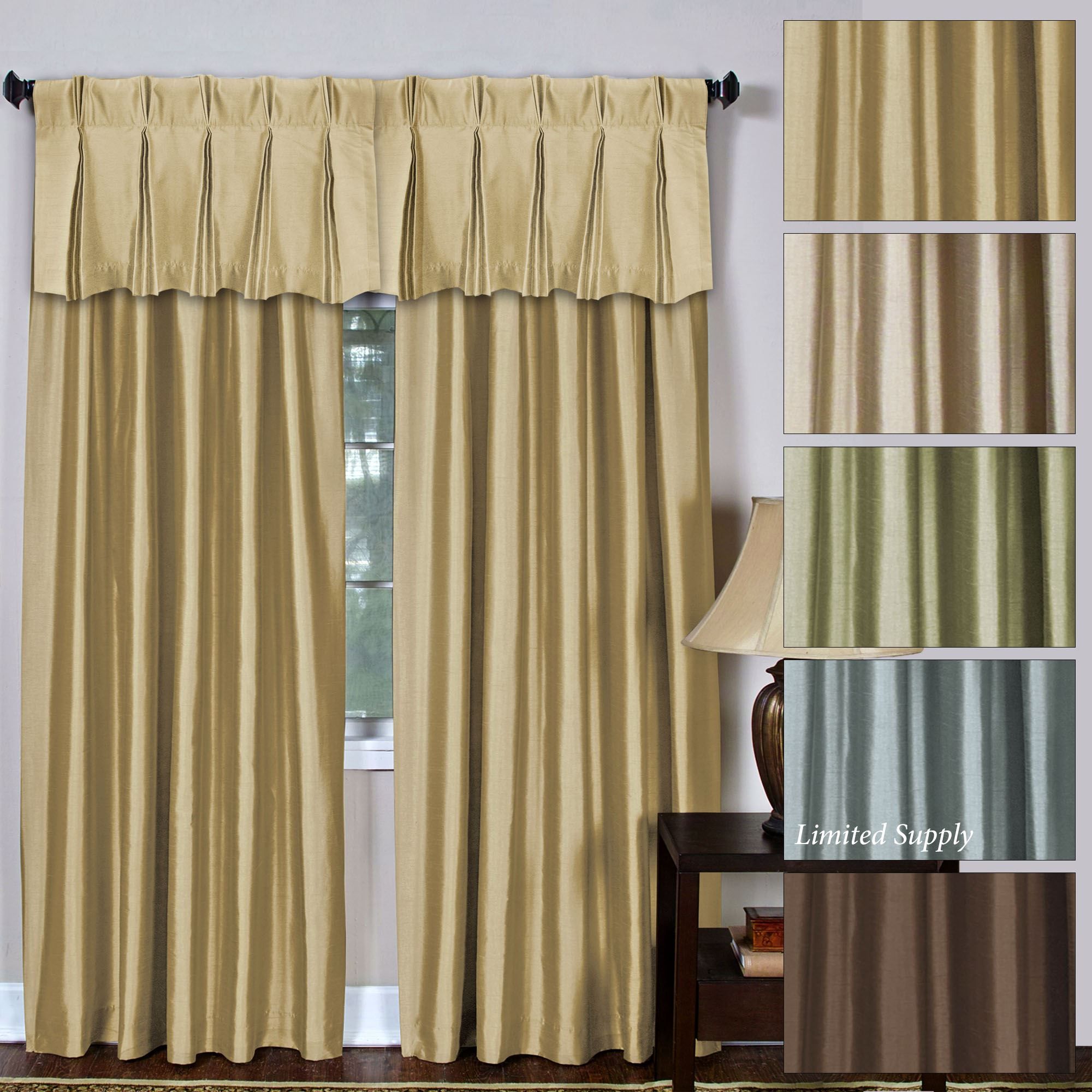 Providence Back Tab Pinch Pleat Window Treatment Pertaining To Pleated Curtain Tiers (Photo 9 of 20)