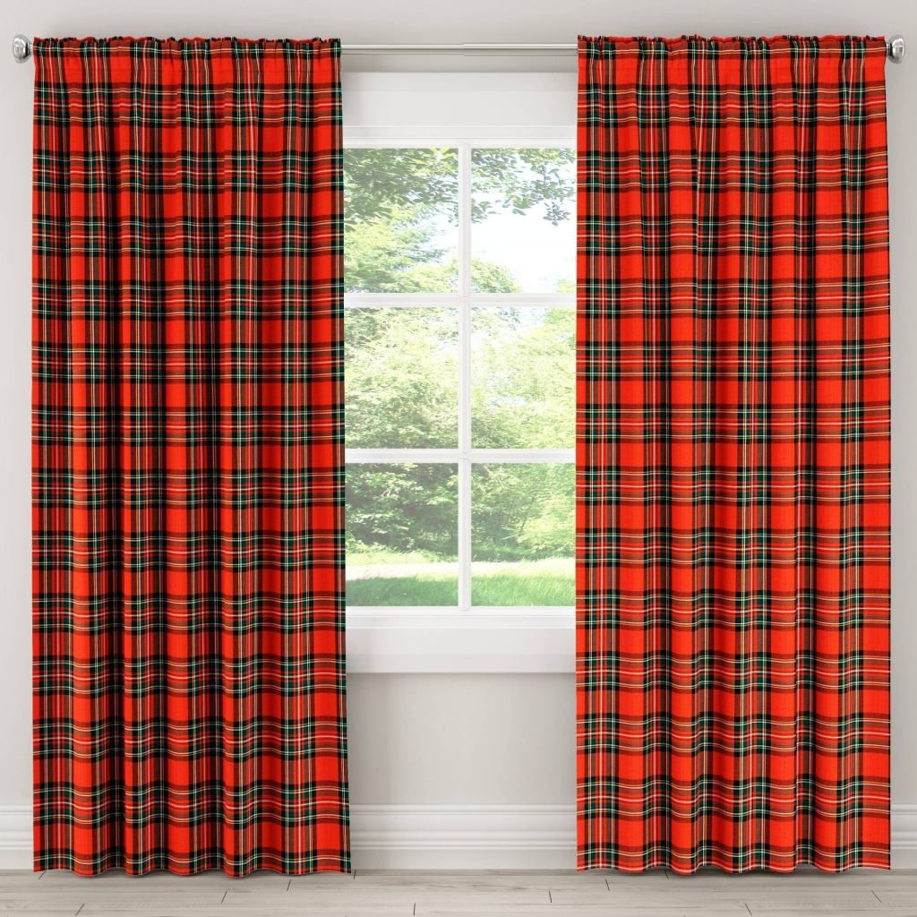 Red Plaid Curtain Panels – Scholam (View 15 of 20)