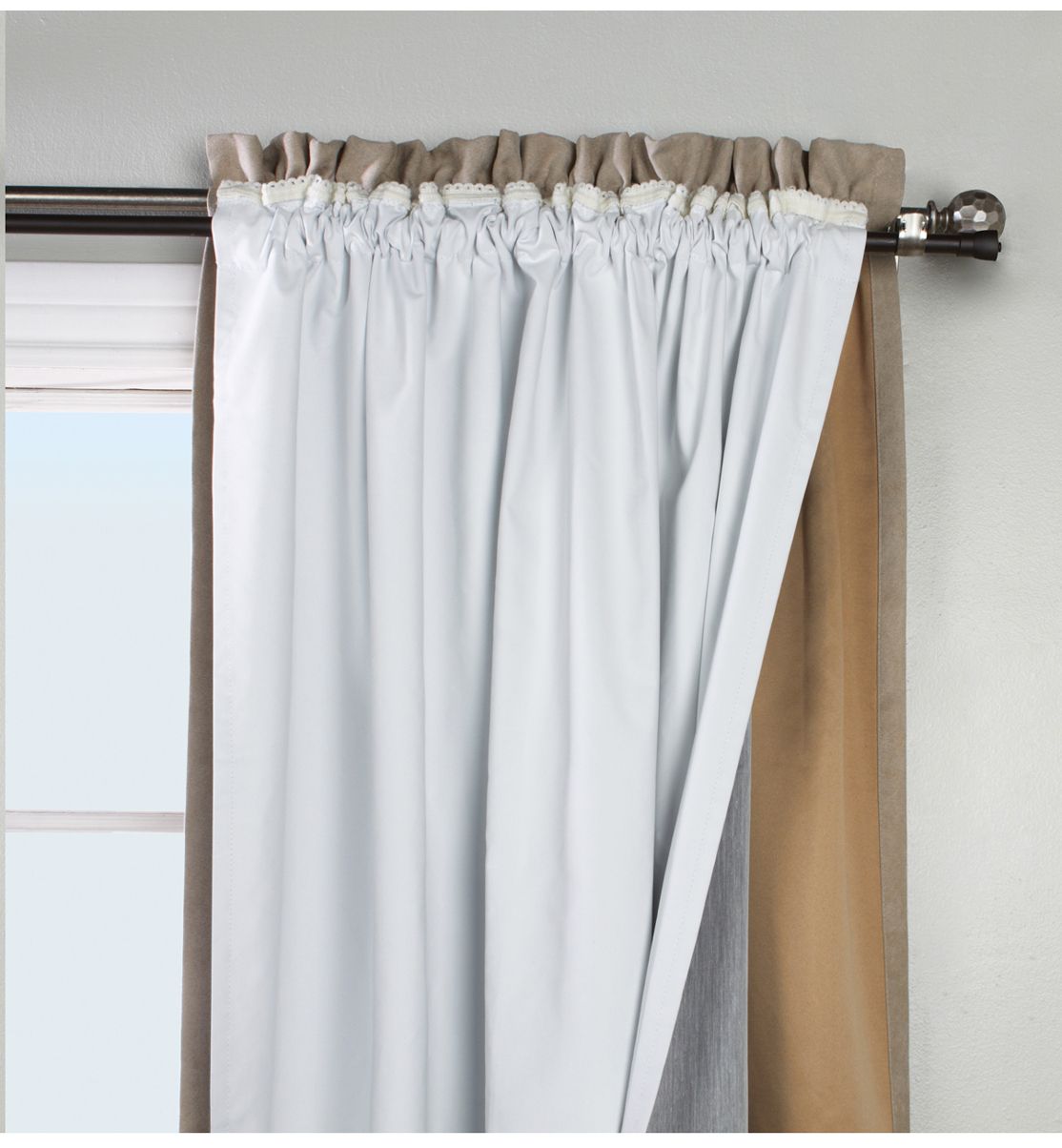 Rod Pocket Curtains – Thecurtainshop In Rod Pocket Kitchen Tiers (View 18 of 20)