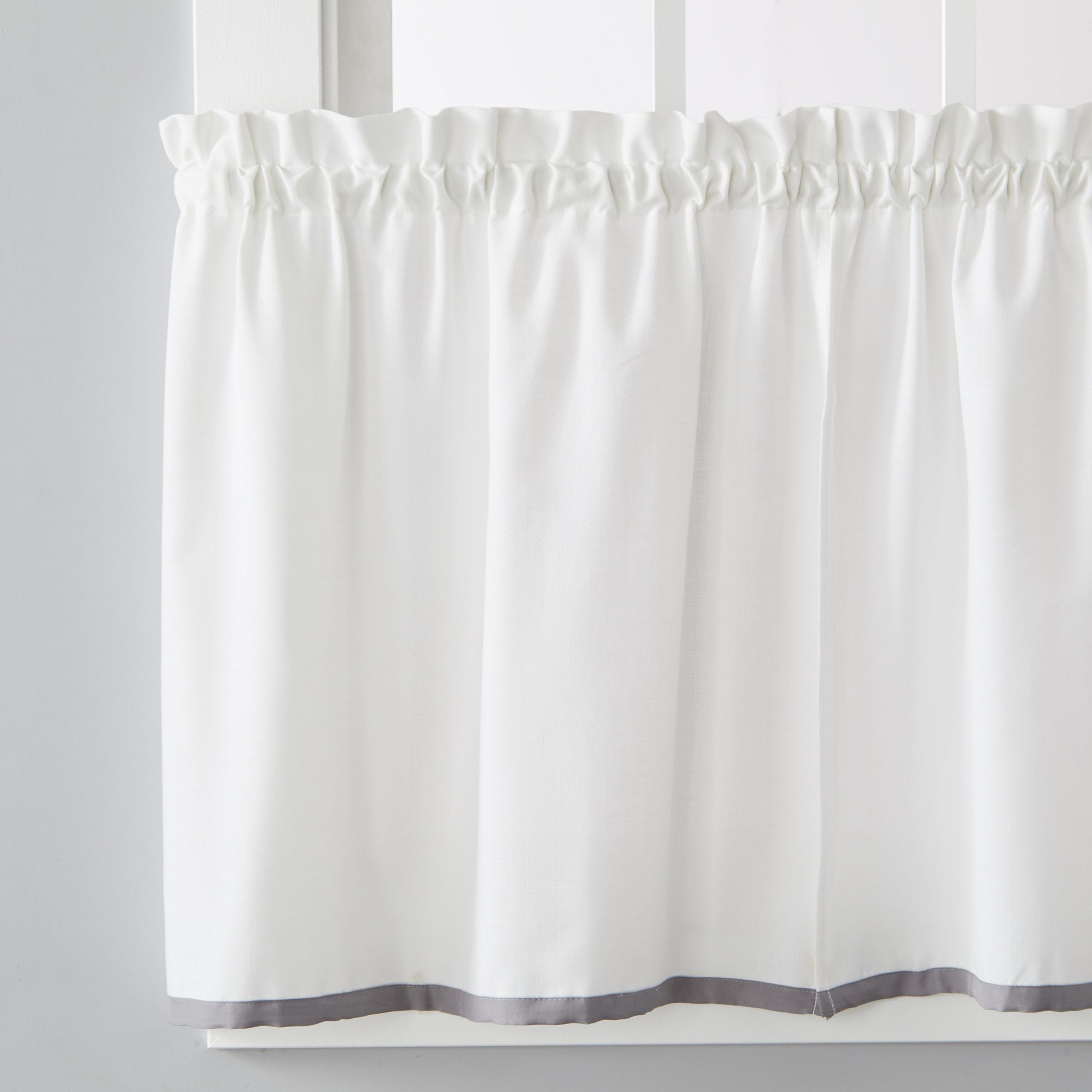Skl Home Manor 24 Inch Tier Pair In Dove Gray Throughout Dove Gray Curtain Tier Pairs (Photo 4 of 20)