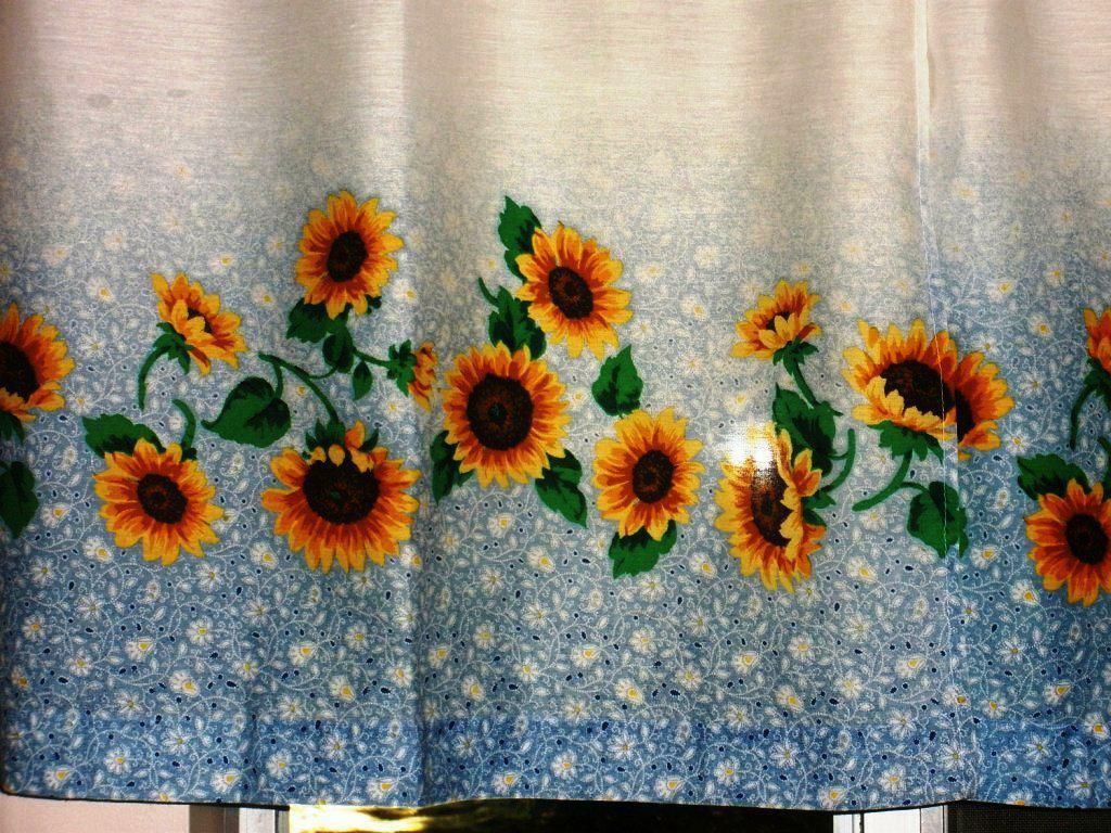 Sunflower Kitchen Curtains – Tallfloorvases (View 13 of 20)