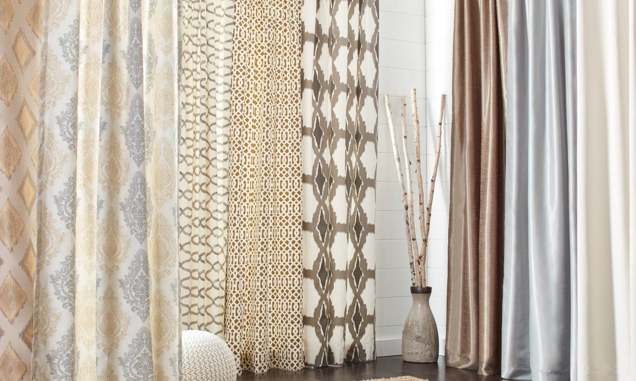 The Best Types Of Fabric Curtains For Your Home | Overstock Intended For Vintage Sea Shore All Over Printed Window Curtains (View 15 of 20)