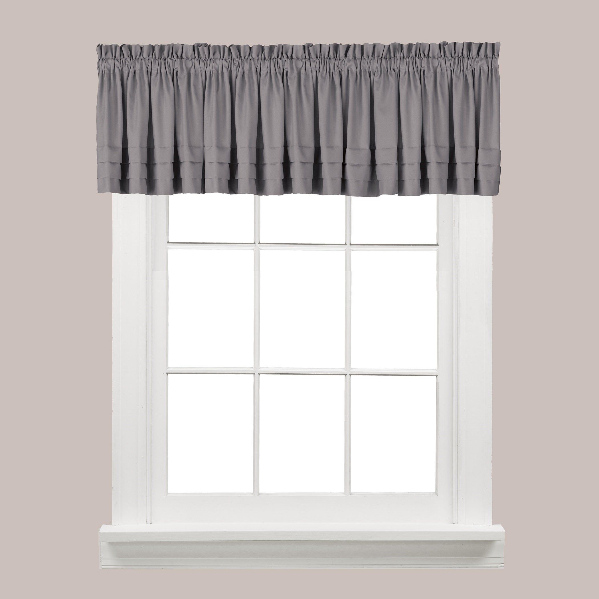 The Gray Barn Flinders Forge Valance In Dove Grey Within Dove Gray Curtain Tier Pairs (Photo 5 of 20)