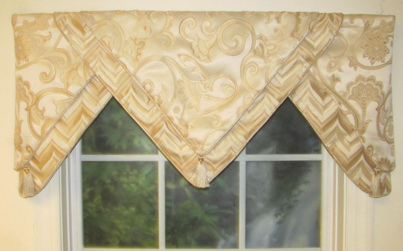 Valances, Swags & Window Toppers – Thecurtainshop Regarding Tailored Toppers With Valances (Photo 4 of 20)