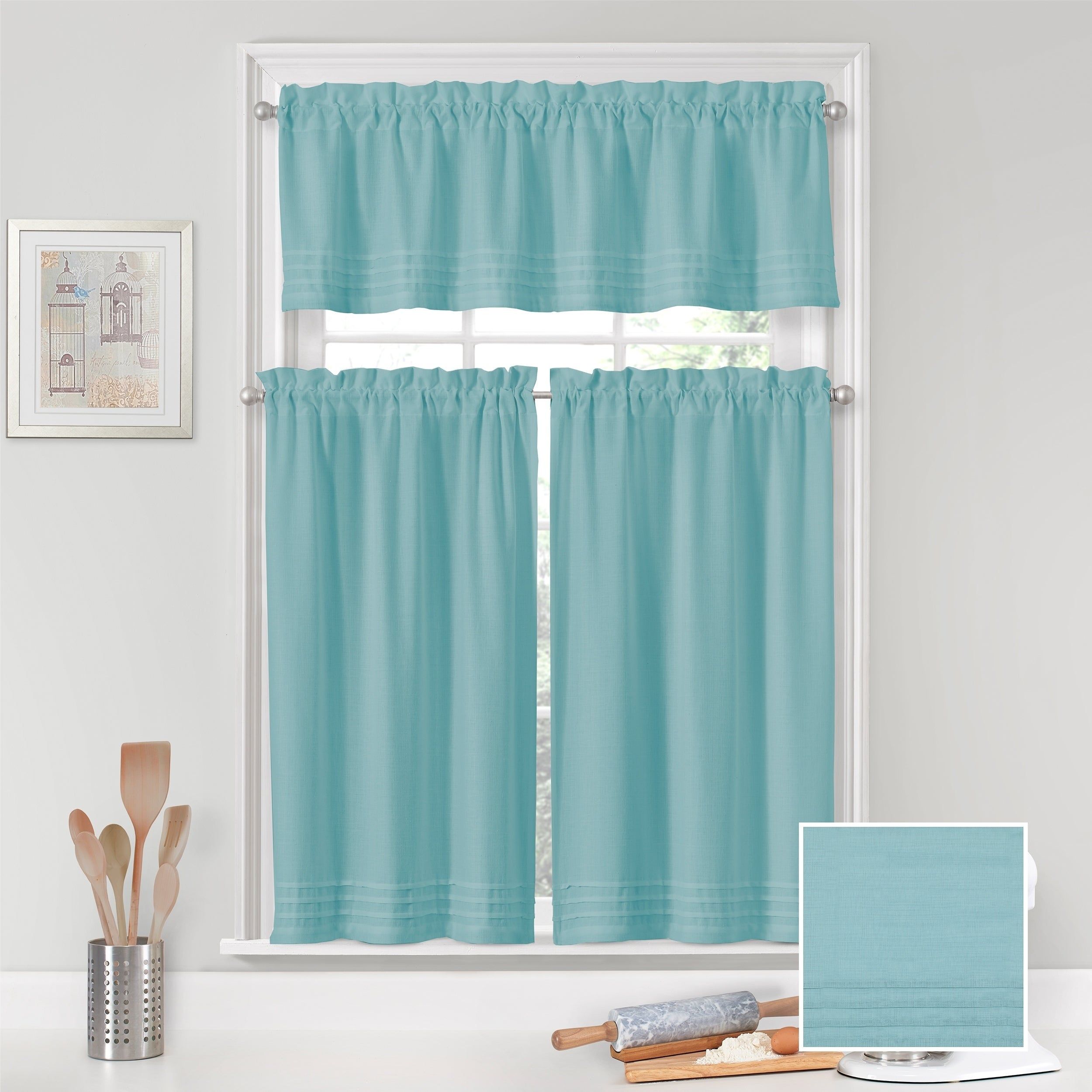 Vue Window Solutions Kingsbury Pleated Tier Pair With Pleated Curtain Tiers (View 6 of 20)