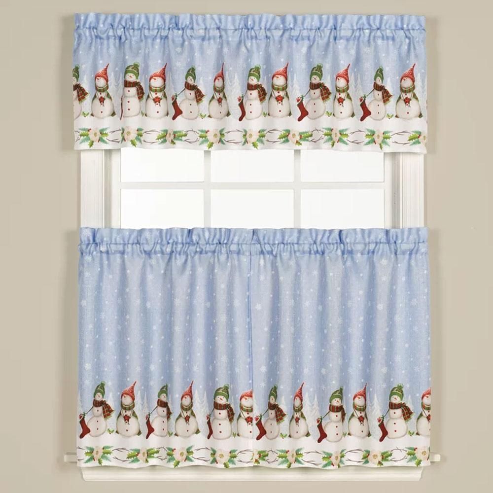 Winter Wonderland Tiers And Valance | Products | Valance With Regard To Tranquility Curtain Tier Pairs (View 17 of 20)