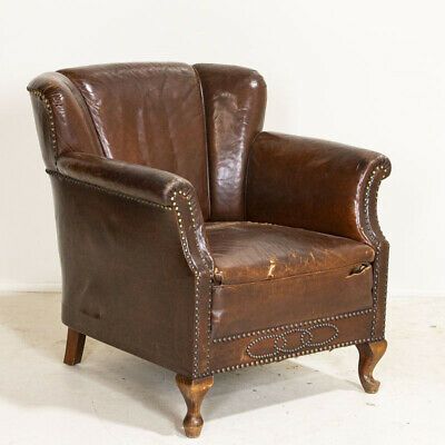 1900 1950 – Leather Club Chair – Vatican With Montenegro Faux Leather Club Chairs (Photo 14 of 20)