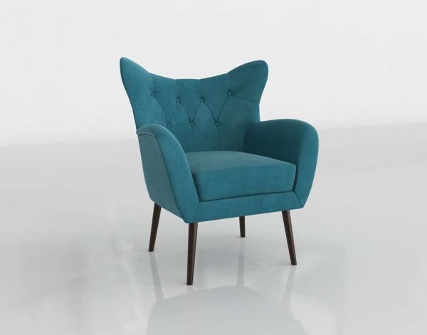 3d Bouck Wingback Chair Wayfair // Glancing Eye With Bouck Wingback Chairs (View 13 of 20)