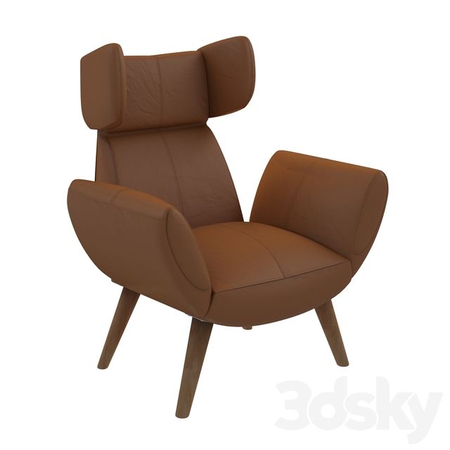 3d Models: Arm Chair – Borst Armchair Throughout Borst Armchairs (View 9 of 20)