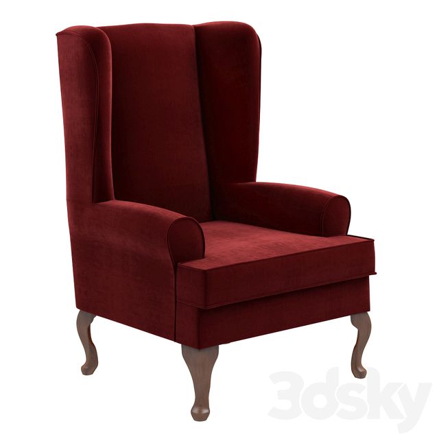 3d Models: Arm Chair – Louisburg Armchair In Louisburg Armchairs (View 10 of 20)