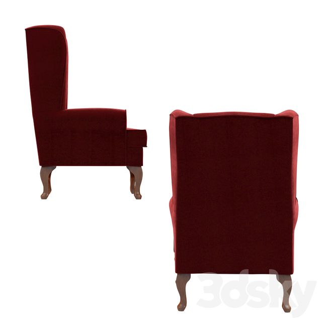 3d Models: Arm Chair – Louisburg Armchair Inside Louisburg Armchairs (View 14 of 20)