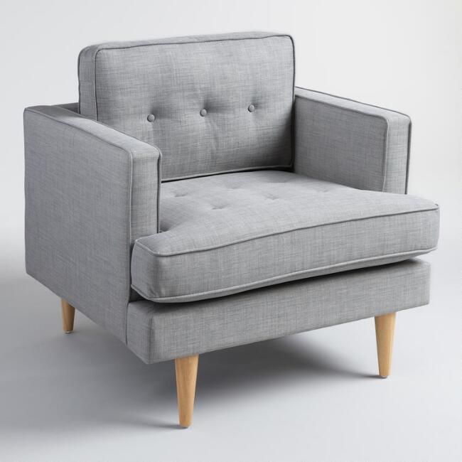 A Clean Silhouette, Tufted Detailing And Tapered Danish Inside Hiltz Armchairs (Photo 2 of 20)