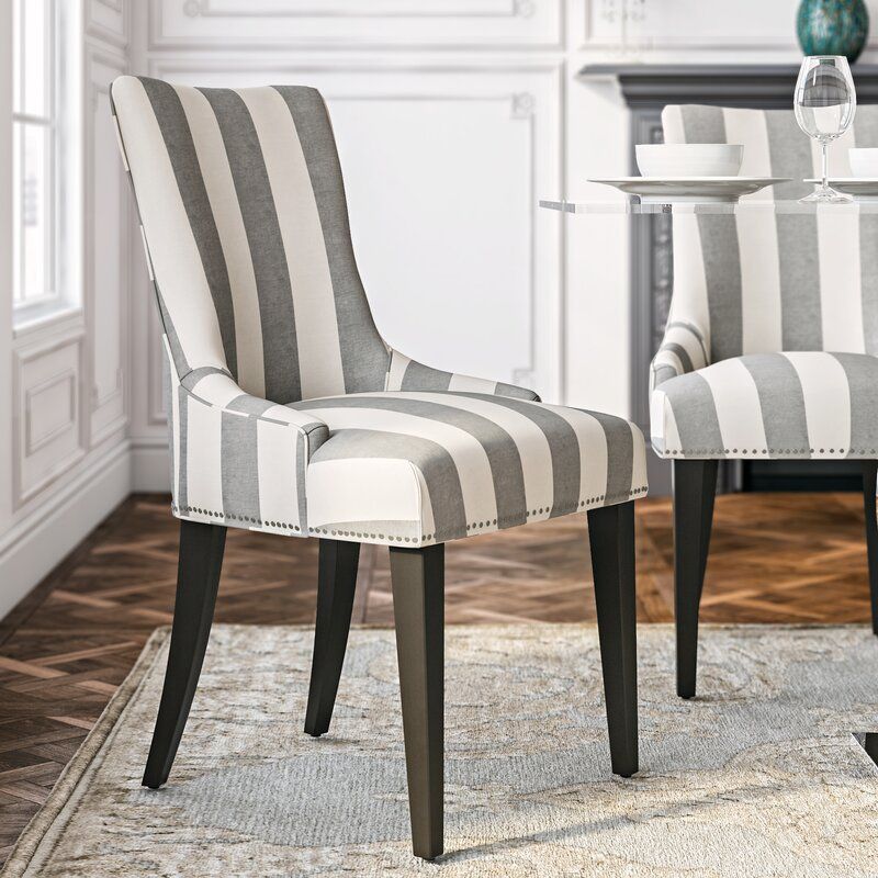 Abby Parsons Chair Regarding Madison Avenue Tufted Cotton Upholstered Dining Chairs (set Of 2) (View 9 of 20)