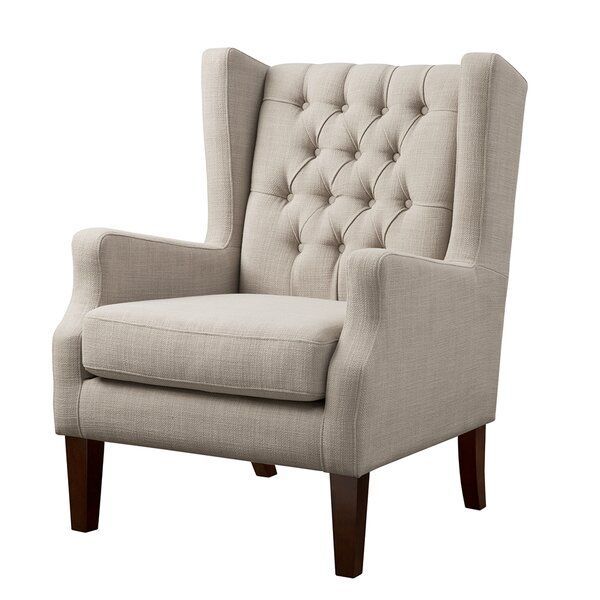 Allis 30.36" W Tufted Polyester Blend Wingback Chair | Chair In Allis Tufted Polyester Blend Wingback Chairs (Photo 2 of 20)