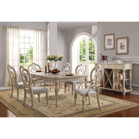 Arm Chair, Set Of 2, Fabric/antique White – Walmart With Regard To Georgina Armchairs (set Of 2) (View 12 of 20)