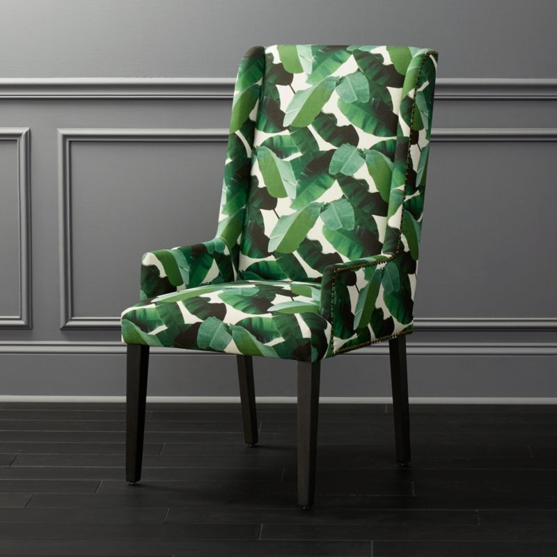 Armchair With Tropical Print Inside Reynolds Armchairs (View 12 of 20)