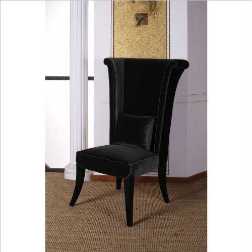 Armen Living Mad Hatter Dining Chair In Blackarmen Intended For Bernardston Armchairs (View 13 of 20)