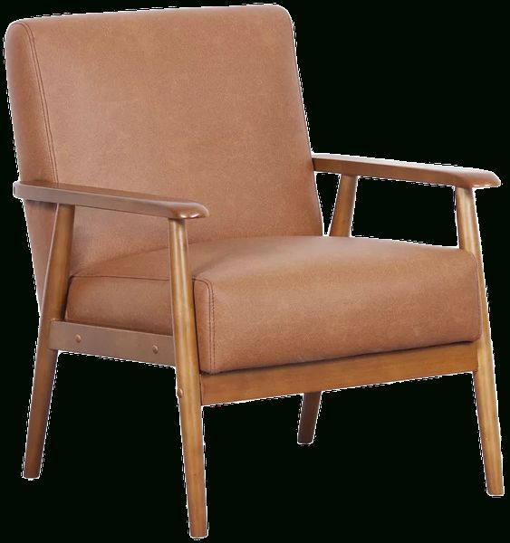 Barlow 21" Armchair | Cognac Polyester Blend Throughout Polyester Blend Armchairs (View 16 of 20)