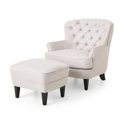 Beige – Accent Chairs – Chairs – The Home Depot With Roswell Polyester Blend Lounge Chairs (Photo 19 of 20)