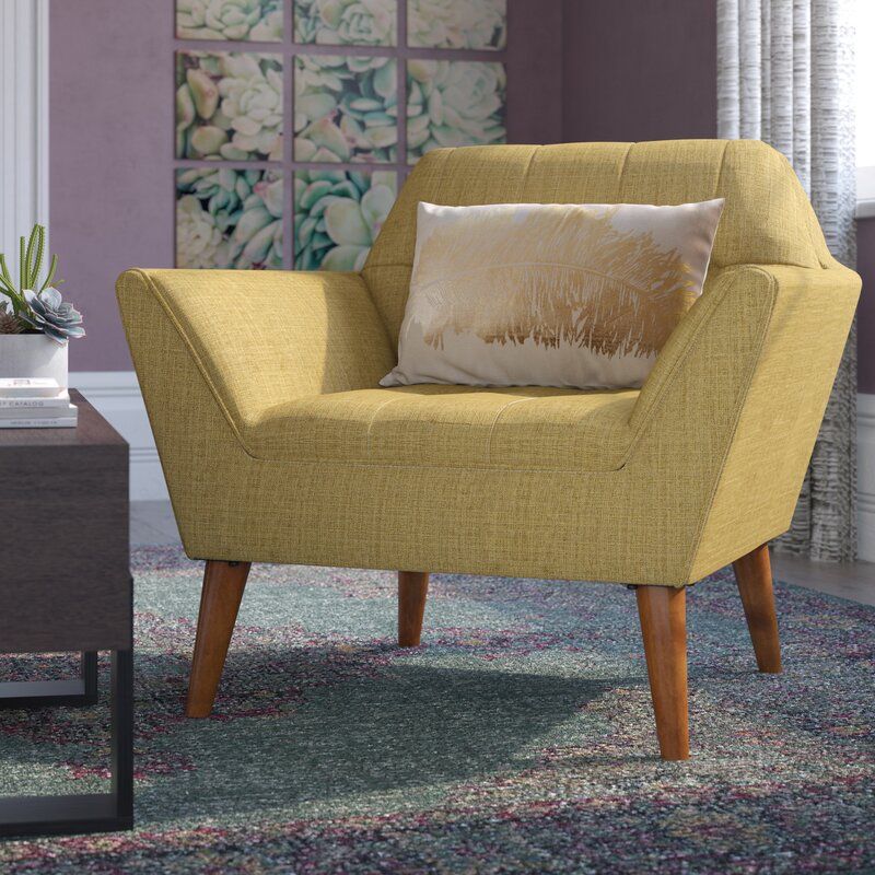 Belz 38" W Tufted Polyester Armchair Within Belz Tufted Polyester Armchairs (View 4 of 20)