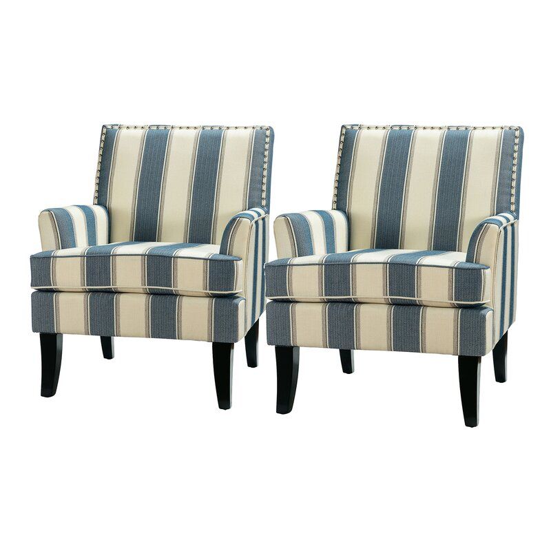 Bethine 27.15" W Polyester Armchair Inside Bethine Polyester Armchairs (set Of 2) (Photo 1 of 20)