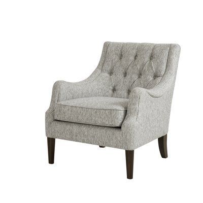 Birch Lane™ Galesville 29.25" W Polyester Linen Armchair Throughout Galesville Tufted Polyester Wingback Chairs (Photo 6 of 20)