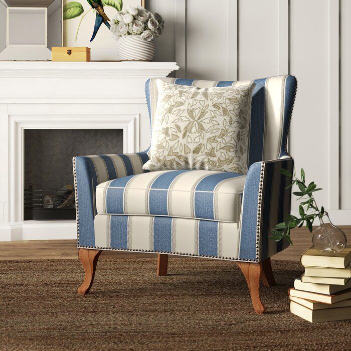 Birch Lane™ Heritage Zubair Wingback Armchair & Reviews Pertaining To Young Armchairs By Birch Lane (View 12 of 20)