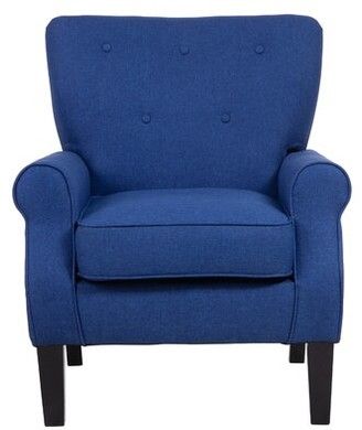 Blue Tufted Chair | Shop The World's Largest Collection Of Within Belz Tufted Polyester Armchairs (View 18 of 20)