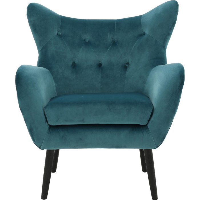 Bouck 21'' Wingback Chair | Velvet Armchair, Armchair Intended For Bouck Wingback Chairs (Photo 3 of 20)