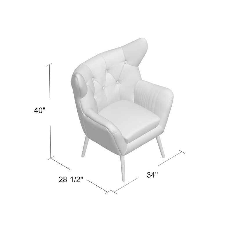 Bouck 21'' Wingback Chair Within Bouck Wingback Chairs (Photo 9 of 20)