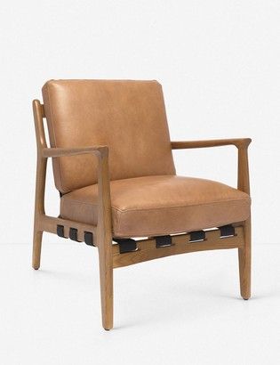 Brown Leather Accent Chair | Shop The World's Largest In Coomer Faux Leather Barrel Chairs (View 17 of 20)