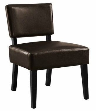 Brown Leather Accent Chair | Shop The World's Largest In Coomer Faux Leather Barrel Chairs (View 11 of 20)