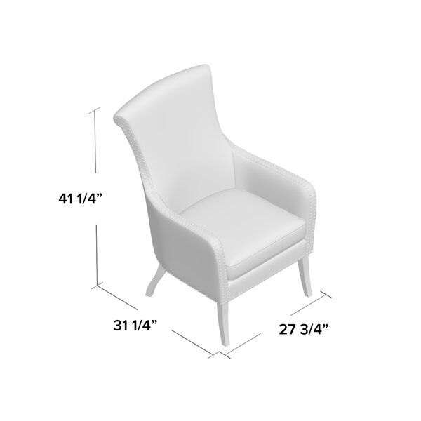 Busti 27.75" W Wingback Chair Regarding Busti Wingback Chairs (Photo 10 of 20)