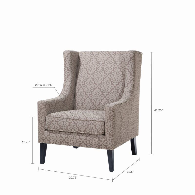 Chagnon Wingback Chair With Chagnon Wingback Chairs (Photo 20 of 20)