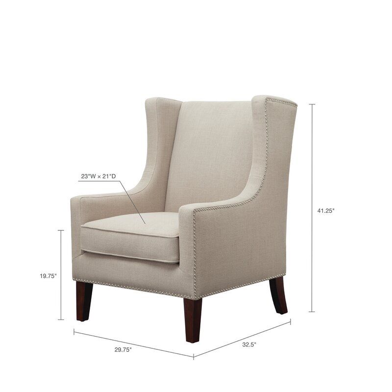 Chagnon Wingback Chair With Chagnon Wingback Chairs (View 11 of 20)
