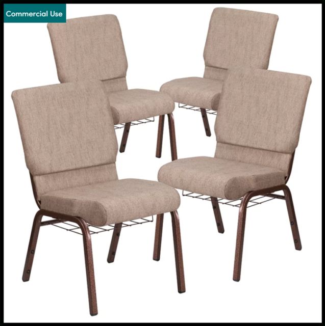 Chair Stackable Fabric Ebern Designs Set Of 4 With Longoria Convertible Chairs (View 9 of 20)