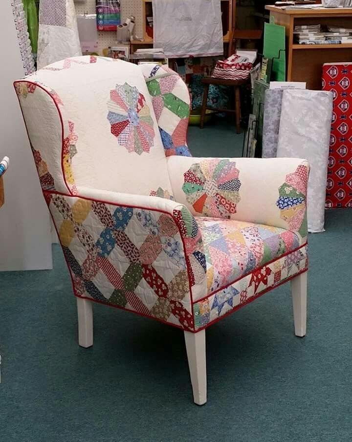 Chair Upholstered With Quilts | Upholstered Furniture With Regard To Sweetwater Wingback Chairs (View 13 of 20)