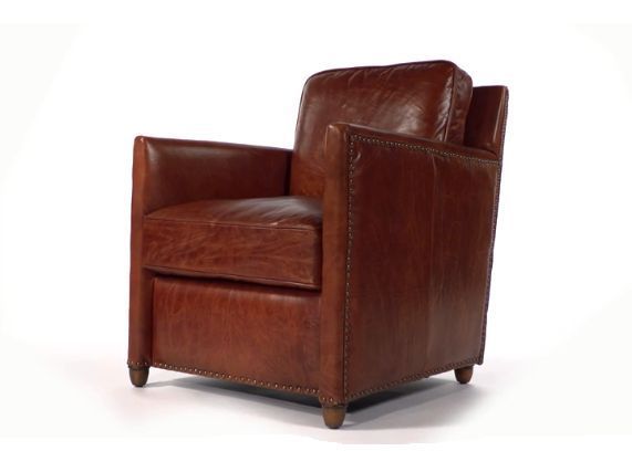 Cognac Leather Club Chair Regarding Montenegro Faux Leather Club Chairs (View 19 of 20)