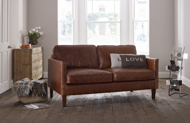 Columbus Small Leather Sofa | Leather Sofas In Columbus Armchairs (View 17 of 20)