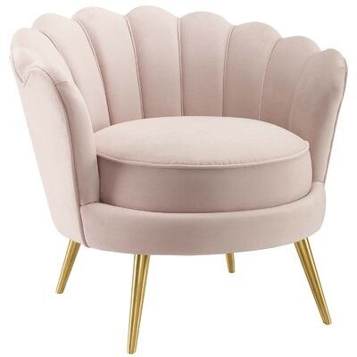 Demers Performance Barrel Chair Fabric: Pink In Indianola Modern Barrel Chairs (View 6 of 20)