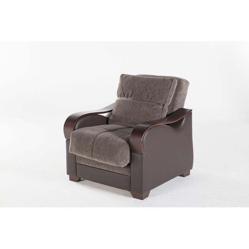 Dougie Convertible Chair With Blaithin Simple Single Barrel Chairs (Photo 17 of 20)